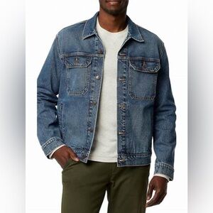 Levis Men’s Blue Denim Chore Jacket, Large